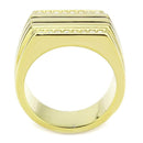 Gold Band Ring TK3618 Gold - Stainless Steel Ring with Top Grade Crystal