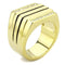 Gold Band Ring TK3618 Gold - Stainless Steel Ring with Top Grade Crystal