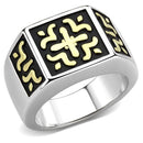 Gold Band Ring TK3622 Two-Tone Gold - Stainless Steel Ring