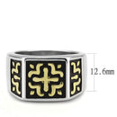 Gold Band Ring TK3622 Two-Tone Gold - Stainless Steel Ring