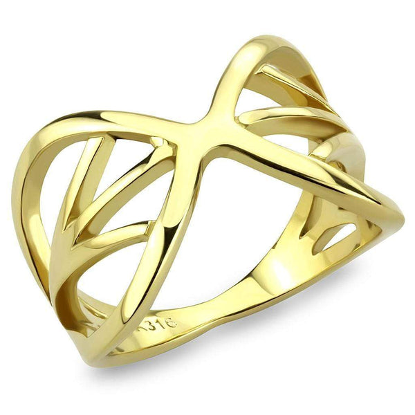 Gold Band Ring TK3624 Gold - Stainless Steel Ring