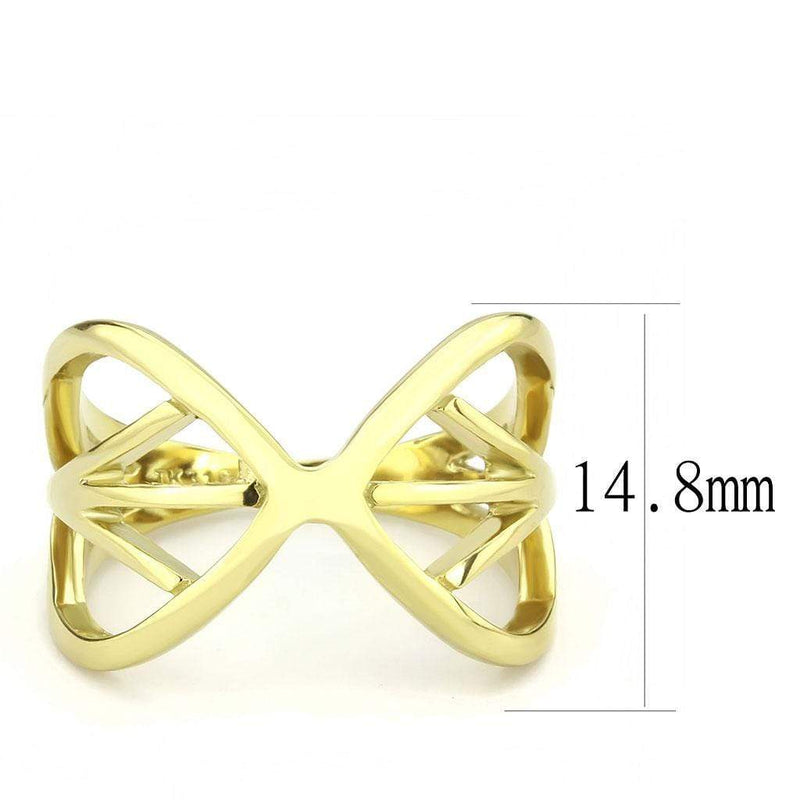 Gold Band Ring TK3624 Gold - Stainless Steel Ring