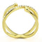 Gold Band Ring TK3625 Gold - Stainless Steel Ring with Top Grade Crystal