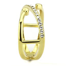 Gold Band Ring TK3625 Gold - Stainless Steel Ring with Top Grade Crystal