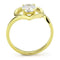 Gold Band Ring TK3628 Gold - Stainless Steel Ring with AAA Grade CZ