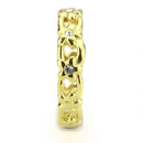 Gold Band Ring TK3629 Gold - Stainless Steel Ring with Top Grade Crystal