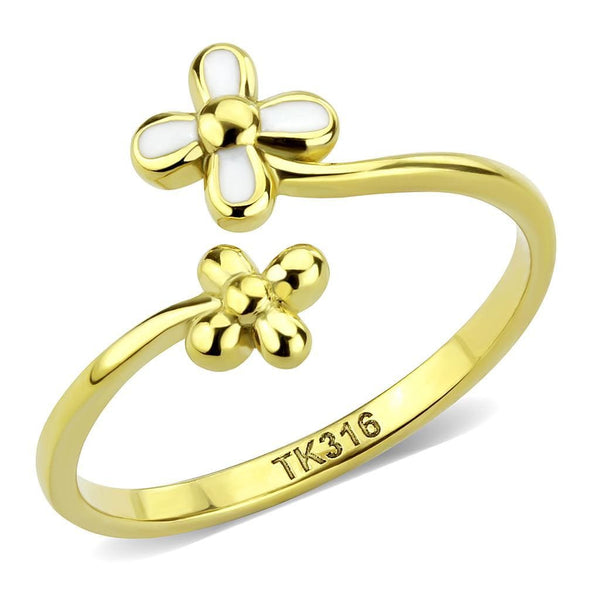 Silver Jewelry Rings Gold Band Ring TK3631 Gold - Stainless Steel Ring Alamode Fashion Jewelry Outlet