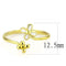 Silver Jewelry Rings Gold Band Ring TK3631 Gold - Stainless Steel Ring Alamode Fashion Jewelry Outlet