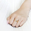 Gold Band Ring TK3637 Gold - Stainless Steel Ring