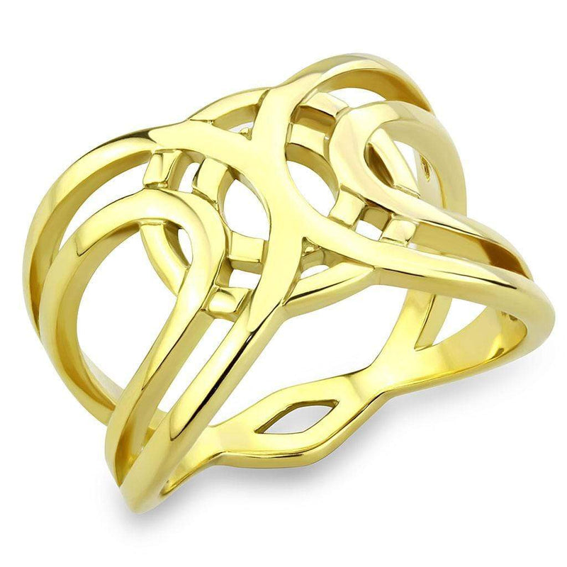 Gold Band Ring TK3639 Gold - Stainless Steel Ring