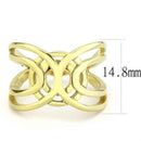 Gold Band Ring TK3639 Gold - Stainless Steel Ring