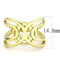 Gold Band Ring TK3639 Gold - Stainless Steel Ring