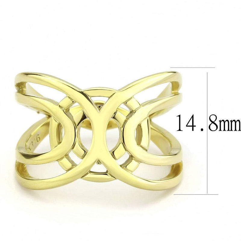 Gold Band Ring TK3639 Gold - Stainless Steel Ring