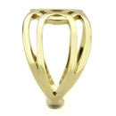 Silver Jewelry Rings Gold Band Ring TK3639 Gold - Stainless Steel Ring Alamode Fashion Jewelry Outlet