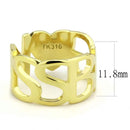 Gold Band Ring TK3640 Gold - Stainless Steel Ring