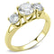 Gold Band Ring TK3673 Gold - Stainless Steel Ring with AAA Grade CZ