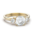 Silver Jewelry Rings Gold Band Ring TK3674 Gold - Stainless Steel Ring with AAA Grade CZ Alamode Fashion Jewelry Outlet