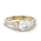 Silver Jewelry Rings Gold Band Ring TK3674 Gold - Stainless Steel Ring with AAA Grade CZ Alamode Fashion Jewelry Outlet