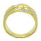 Gold Engagement Rings TS253 Gold+Rhodium 925 Sterling Silver Ring with CZ