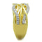 Gold Engagement Rings TS253 Gold+Rhodium 925 Sterling Silver Ring with CZ