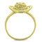 Gold Engagement Rings TS320 Gold+Rhodium 925 Sterling Silver Ring with CZ