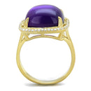 Gold Engagement Rings TS392 Gold 925 Sterling Silver Ring with Synthetic