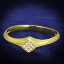 Gold Engagement Rings TS406 Gold 925 Sterling Silver Ring with CZ