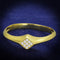 Gold Engagement Rings TS406 Gold 925 Sterling Silver Ring with CZ