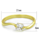 Gold Engagement Rings TS407 Gold 925 Sterling Silver Ring with CZ