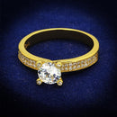 Gold Engagement Rings TS474 Gold 925 Sterling Silver Ring with CZ