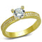 Gold Engagement Rings TS474 Gold 925 Sterling Silver Ring with CZ