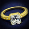 Gold Engagement Rings TS539 Gold 925 Sterling Silver Ring with CZ