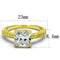 Gold Engagement Rings TS539 Gold 925 Sterling Silver Ring with CZ