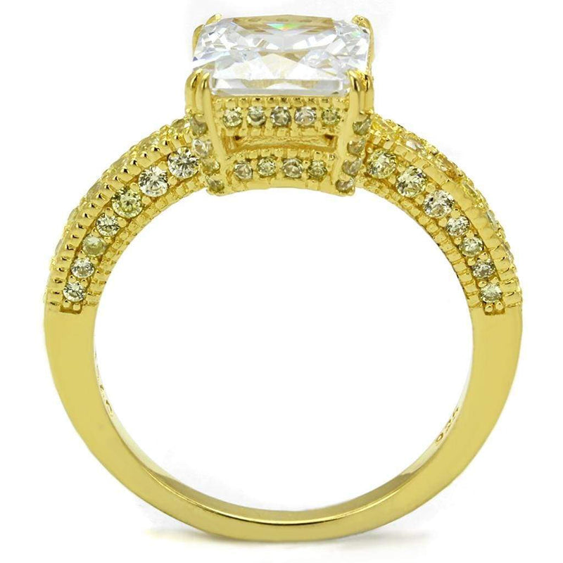 Gold Engagement Rings TS539 Gold 925 Sterling Silver Ring with CZ