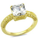 Gold Engagement Rings TS539 Gold 925 Sterling Silver Ring with CZ