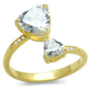 Gold Engagement Rings TS555 Gold 925 Sterling Silver Ring with CZ