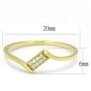 Gold Engagement Rings TS594 Gold 925 Sterling Silver Ring with CZ