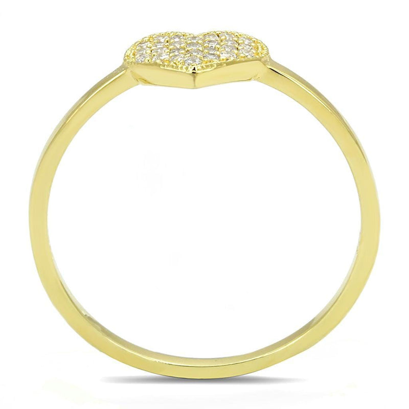 Gold Engagement Rings TS596 Gold 925 Sterling Silver Ring with CZ