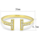 Gold Engagement Rings TS598 Gold 925 Sterling Silver Ring with CZ