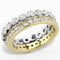 Gold Nugget Ring TK3232 Two-Tone Gold - Stainless Steel Ring with CZ