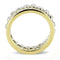 Gold Nugget Ring TK3232 Two-Tone Gold - Stainless Steel Ring with CZ