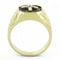 Gold Nugget Ring TK3464 Gold - Stainless Steel Ring with Top Grade Crystal