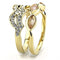 Gold Nugget Ring TK3521 Gold - Stainless Steel Ring in Light Peach