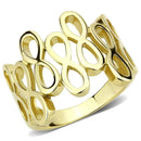 Gold Nugget Ring TK3569 Gold - Stainless Steel Ring