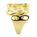 Gold Nugget Ring TK3569 Gold - Stainless Steel Ring