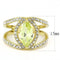 Gold Nugget Ring TK3578 Gold - Stainless Steel Ring with AAA Grade CZ