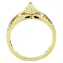 Gold Nugget Ring TK3578 Gold - Stainless Steel Ring with AAA Grade CZ