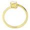 Gold Nugget Ring TK3586 Gold - Stainless Steel Ring with AAA Grade CZ