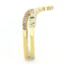 Gold Nugget Ring TK3587 Gold - Stainless Steel Ring with AAA Grade CZ