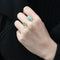 Gold Nugget Ring TK3592 Gold - Stainless Steel Ring with Synthetic